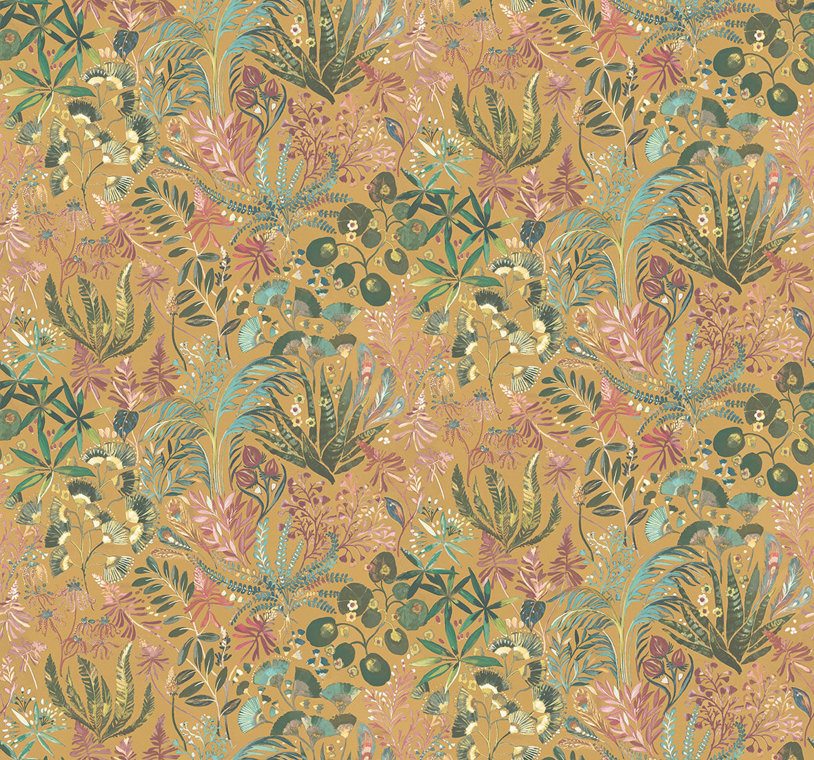 Folium Wallpaper in Honey 3