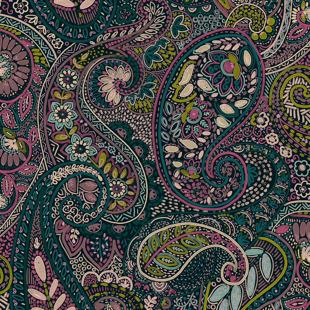 Grande Pashmina - Teal 6