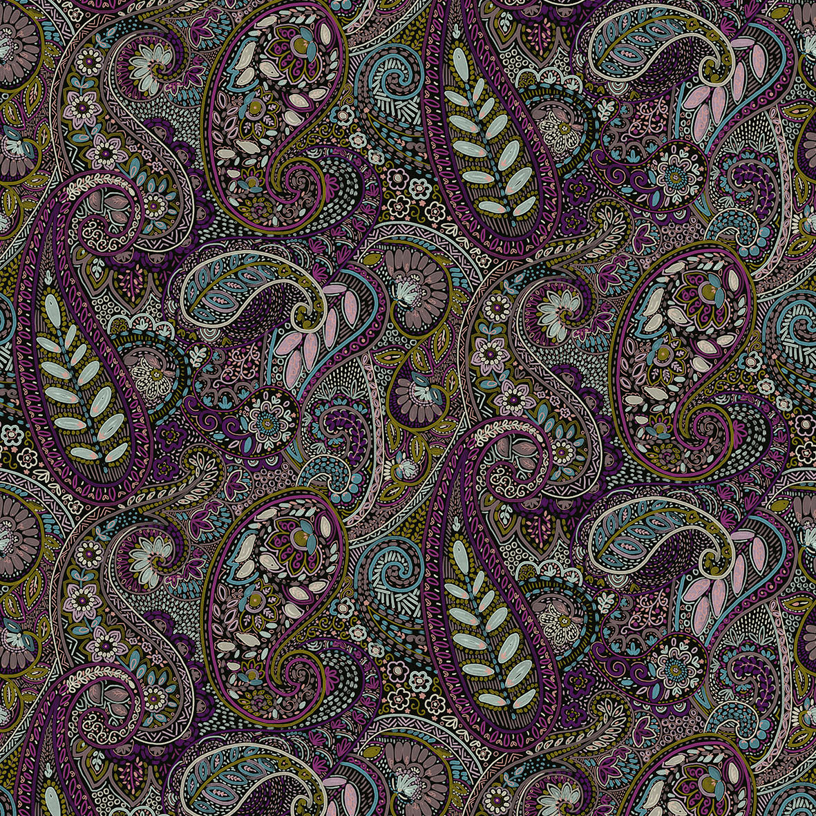Midi Pashmina - Jacaranda 1