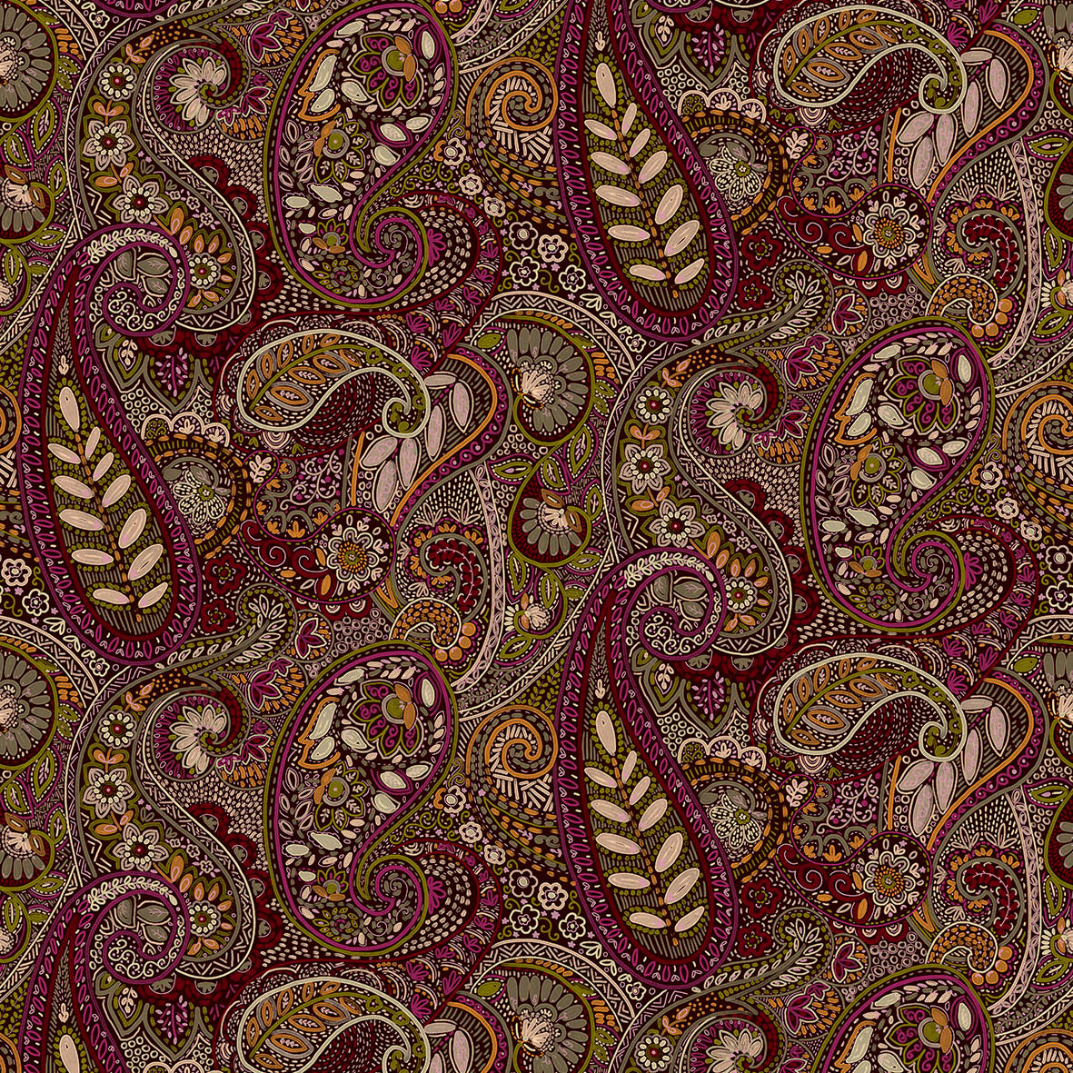 Midi Pashmina - Pomegranate 2