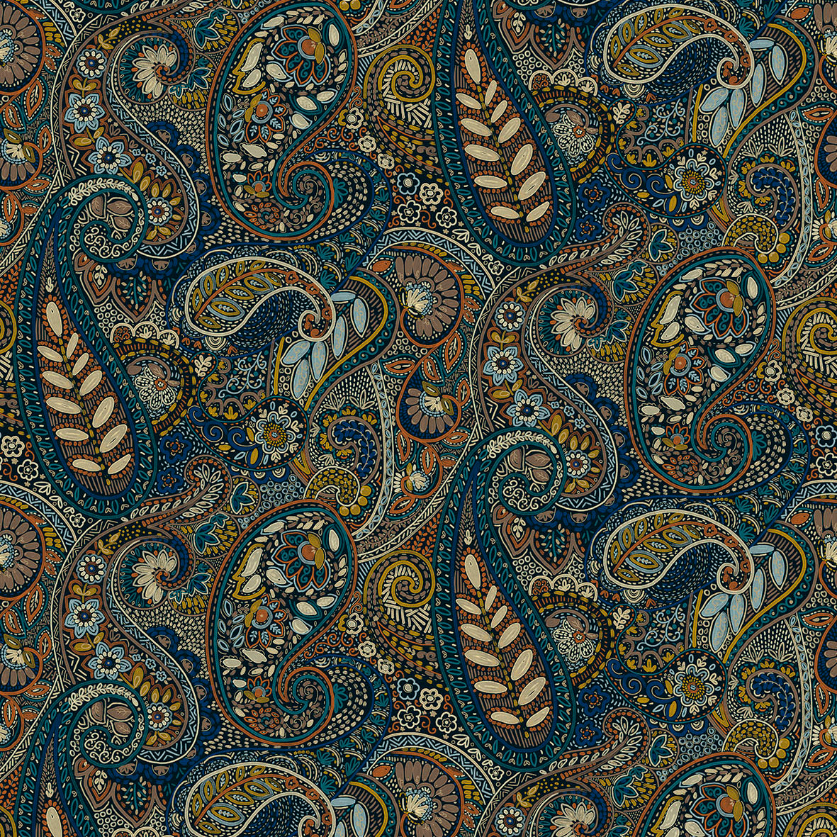 Midi Pashmina - Prussian 3