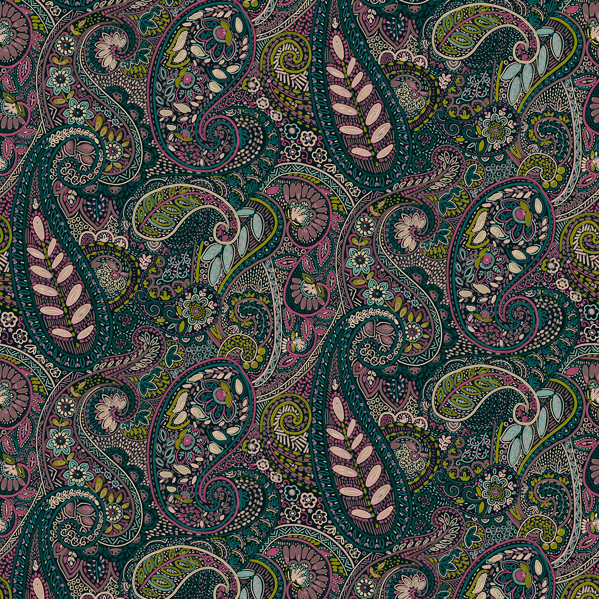 Midi Pashmina - Teal 6