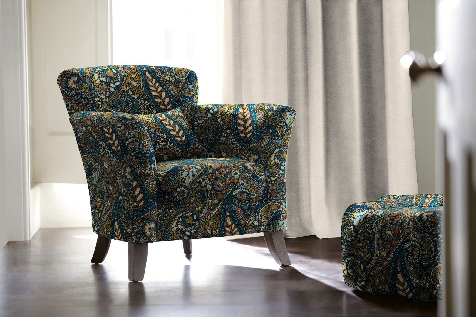 Midi Pashmina - Prussian 3