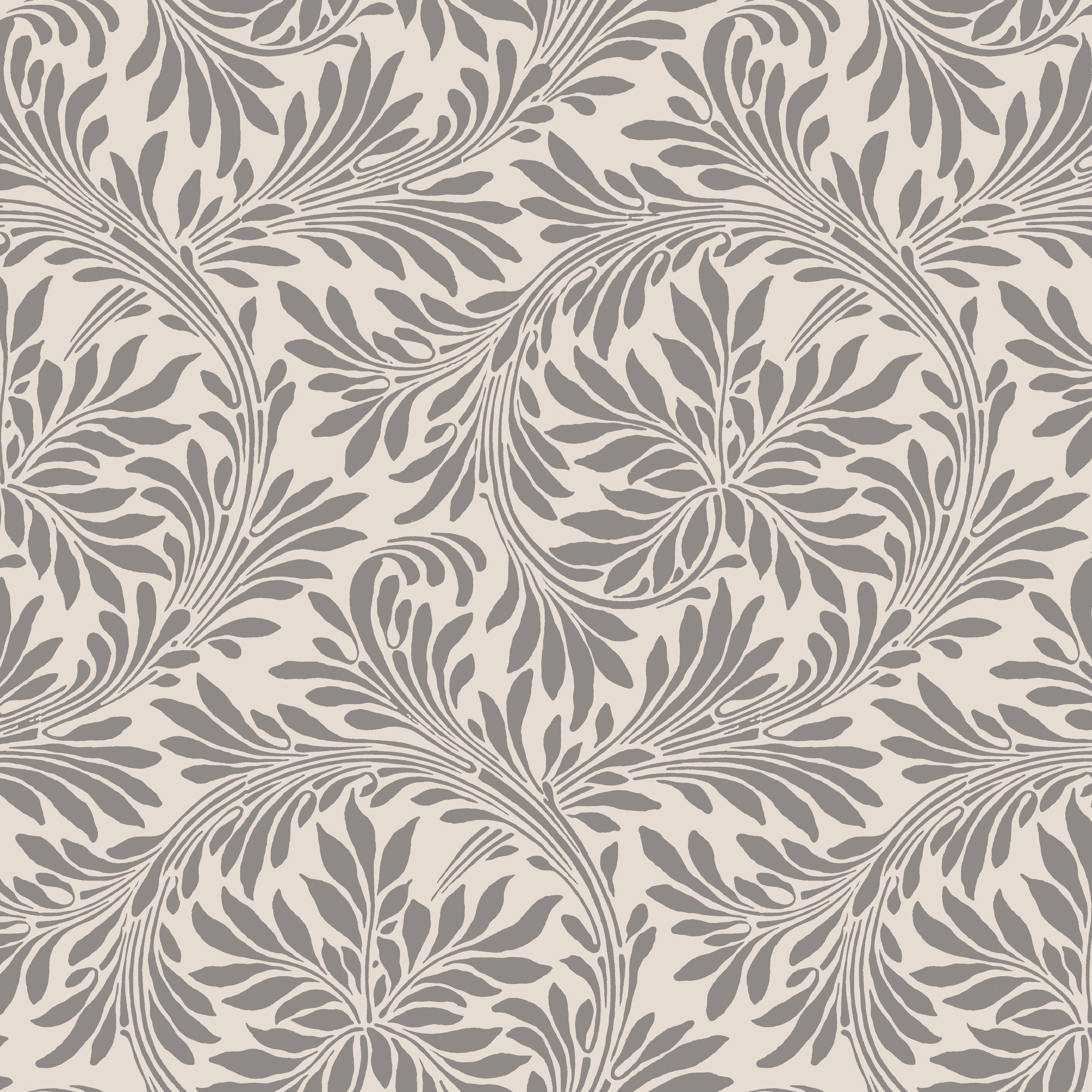 V&A Rolling Leaves - Taupe 36