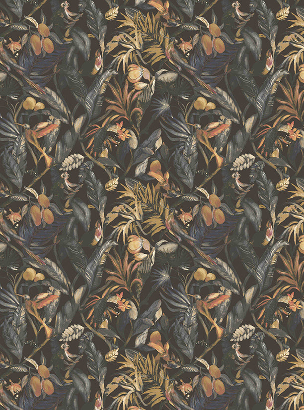 Sumatra Wallpaper in Ebony 19