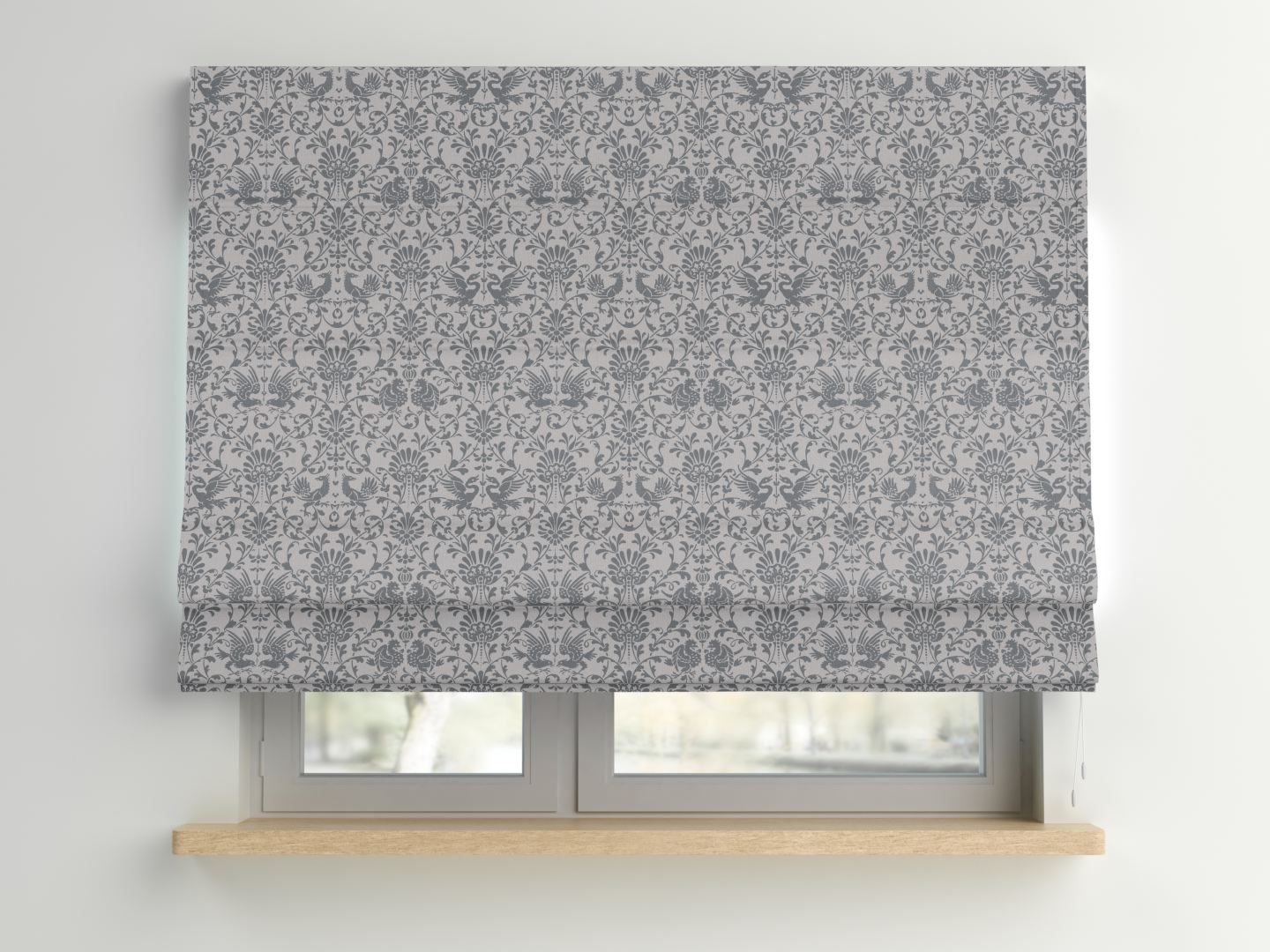 V&A Heraldic Birds - Slate Grey 30